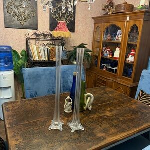 Elegant Clear Glass Vases